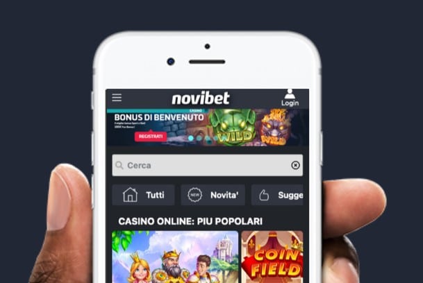 applicazione ios e android Novibet casino Italia