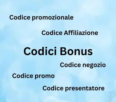 codice bonus